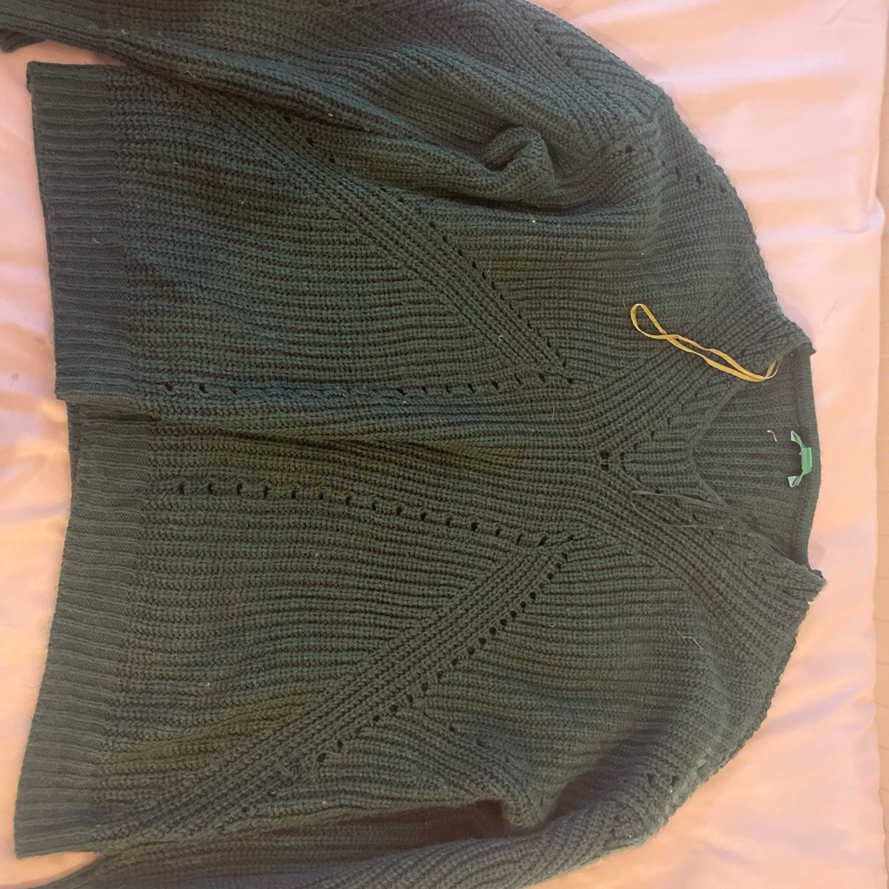 dip Green Knit Sweatshirt